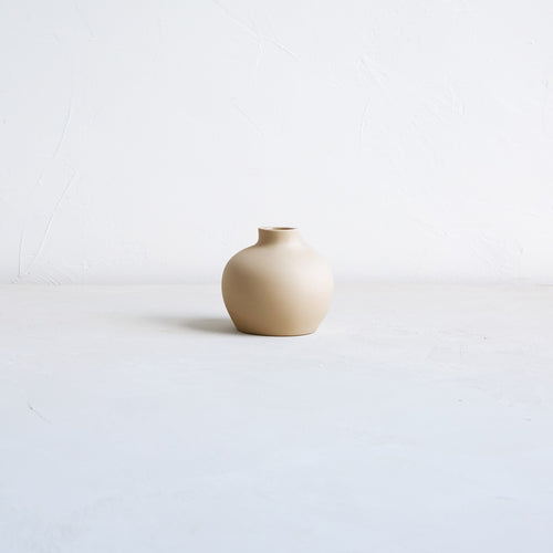 Ceramic Blossom Vase, Sand