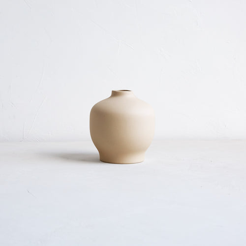 Ceramic Blossom Vase, Sand