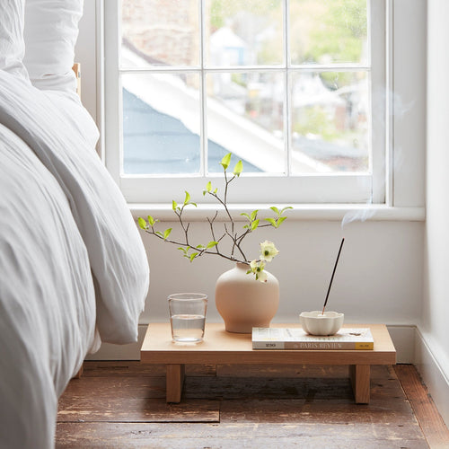 White Ceramic Fleur Incense Holder