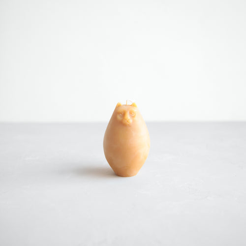 Beeswax Cat Candle