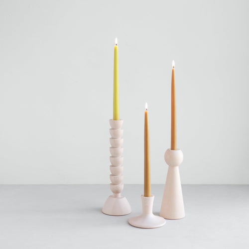 Lostine wooden taper candleholder