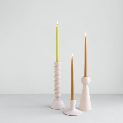 Lostine wooden taper candleholder