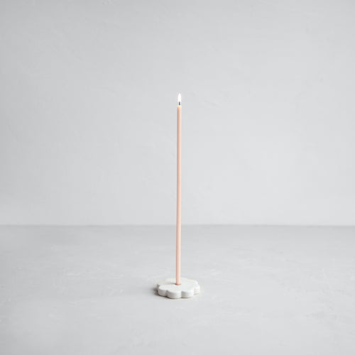 Ceramic long stem candleholder