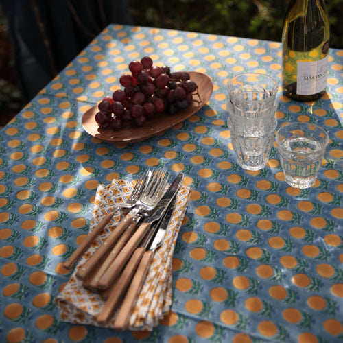 No. 2 Hand Block-Printed Table Cloth