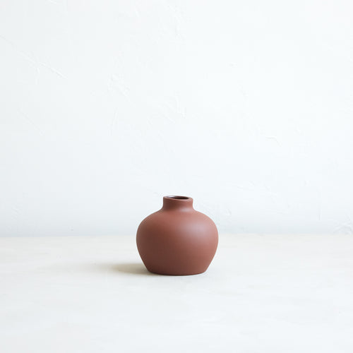 Ceramic Blossom bud vases earth_brown