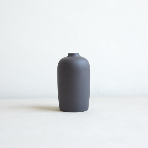 Ceramic Blossom bud vases_smoke_black