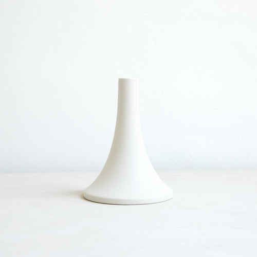 Ceramic Grand Taper Holder White