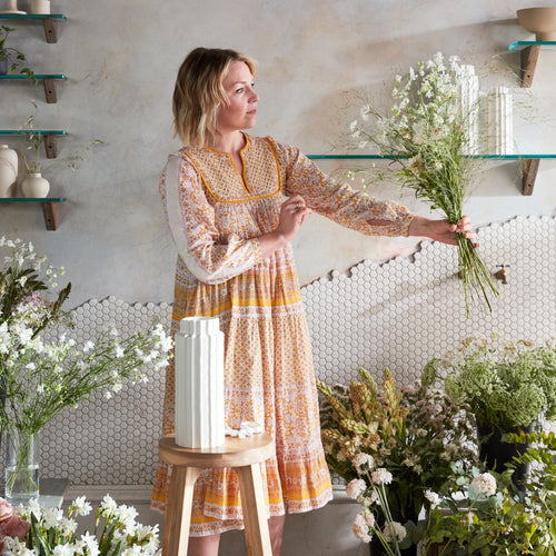 Our ceramic cylinder vases invite you to reconnect with the wild bounty of nature, providing the perfect vessels for a foraged handful or a farmer’s market bunch. Inspired by organic linear forms found in nature, use them for impromptu and loose arrangements or for displaying dried botanicals through the colder months.