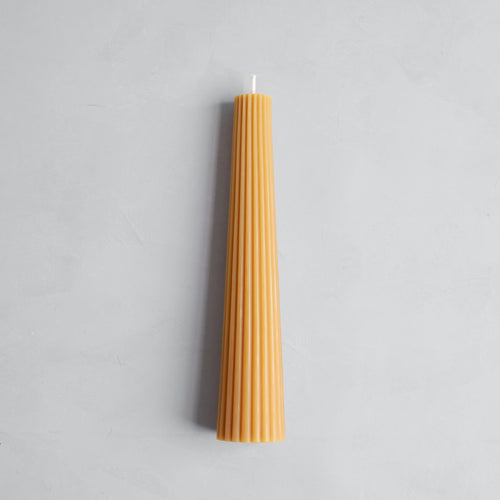 Beeswax Fluted Pillar